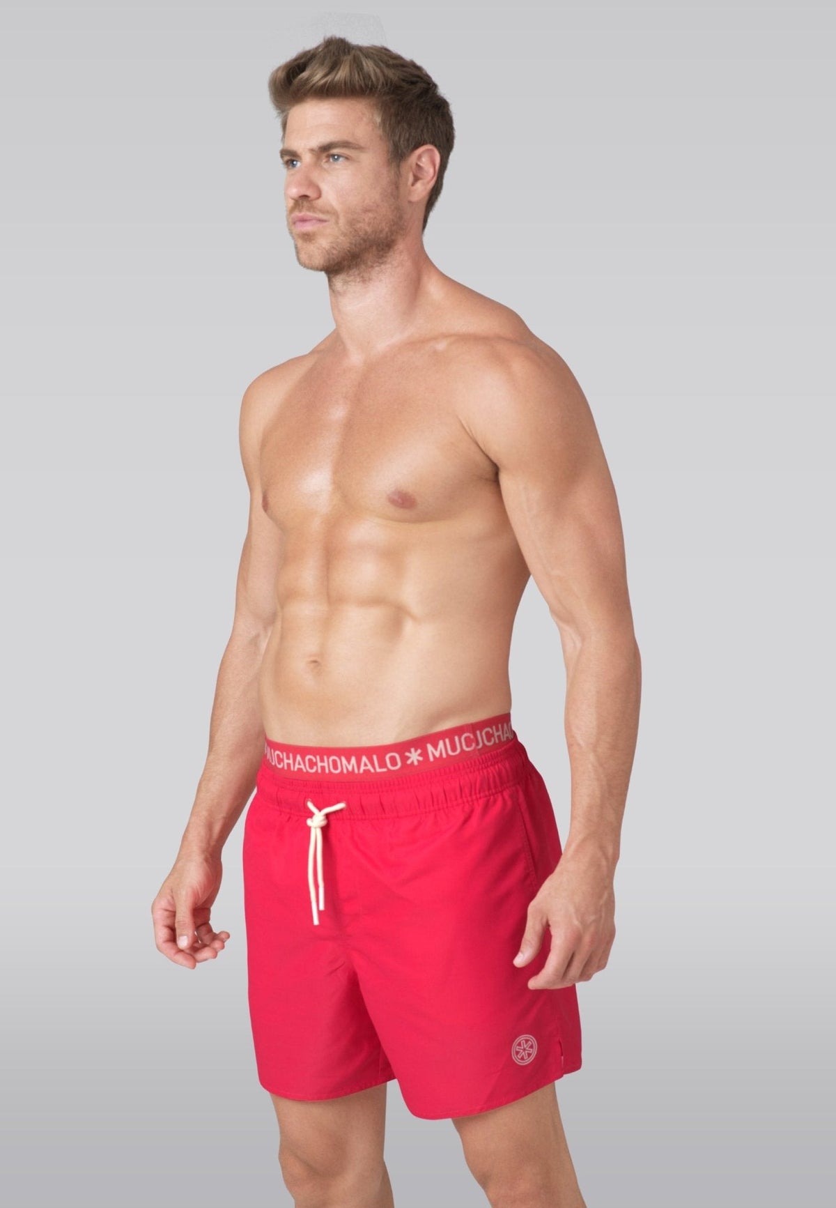 Heren zwembroek neon roze
