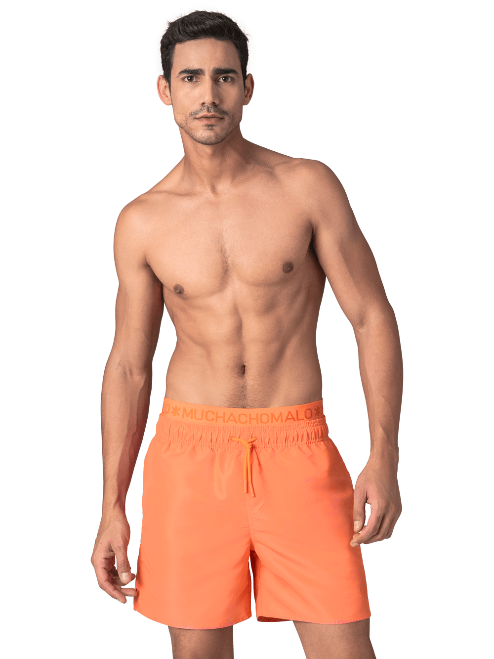 Heren Zwembroek Oranje + Gratis Microfiber boxershort