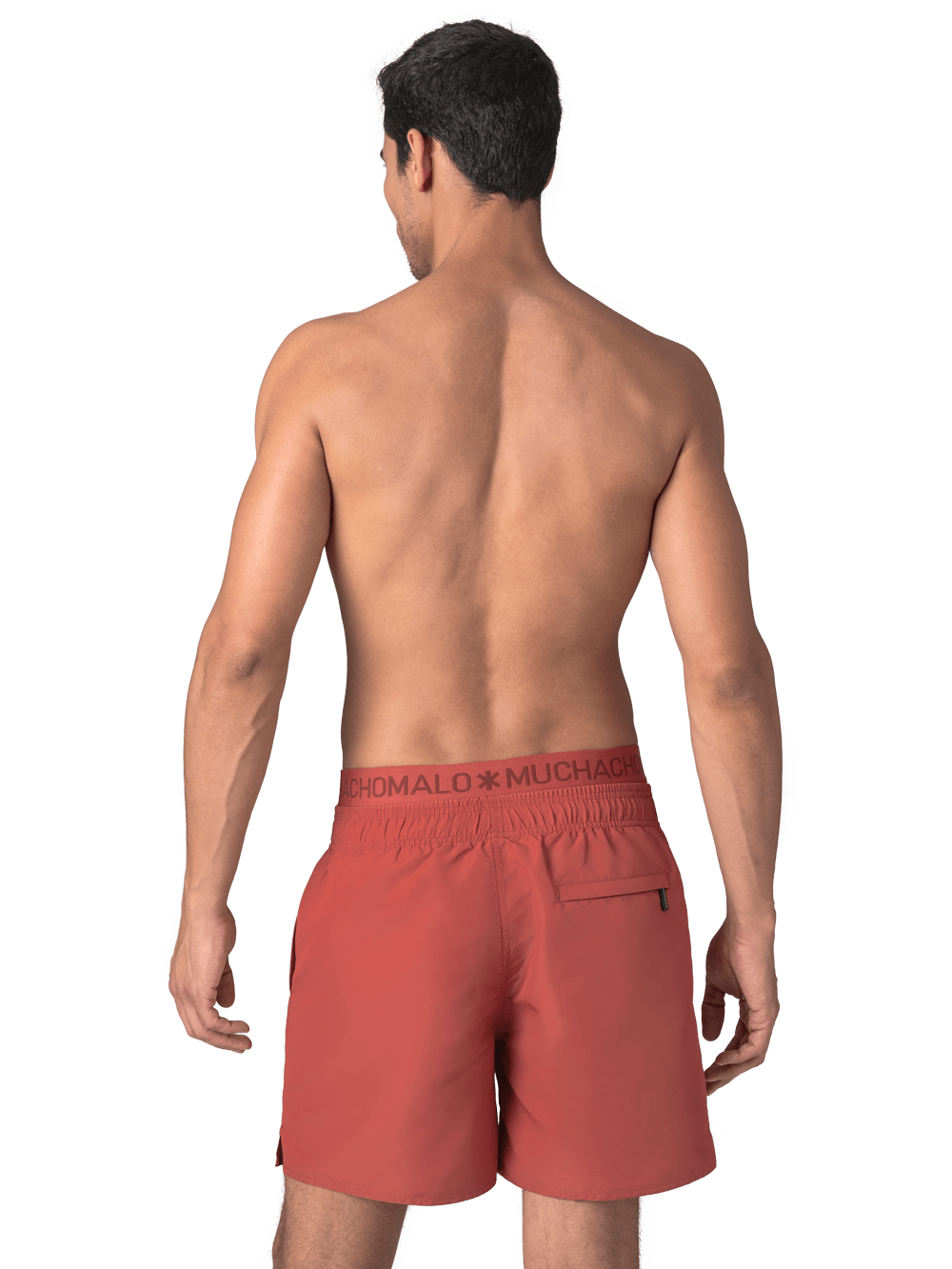 Heren Zwembroek Rood + Gratis Microfiber boxershort