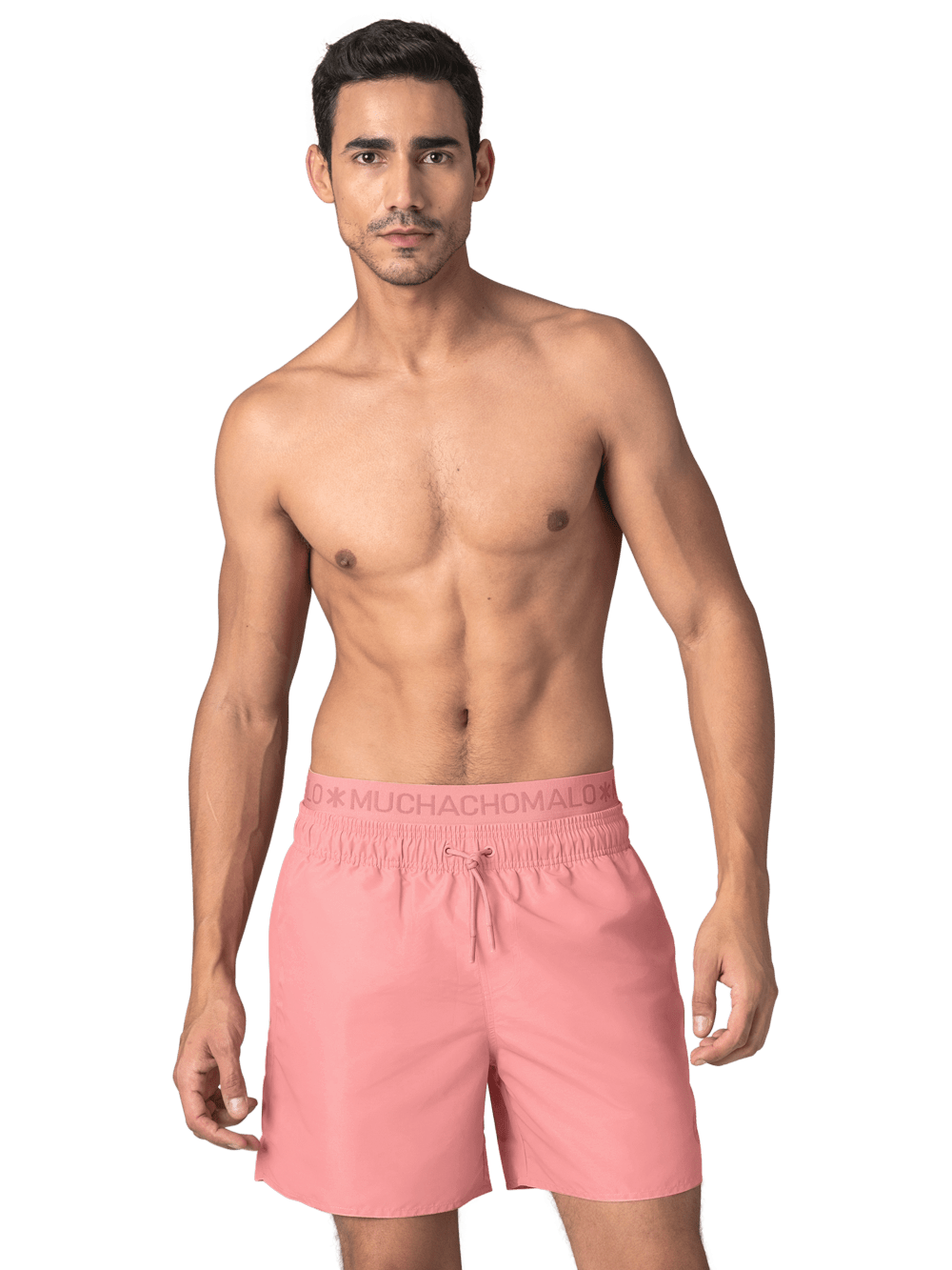 Heren Zwembroek Roze + Gratis Microfiber boxershort