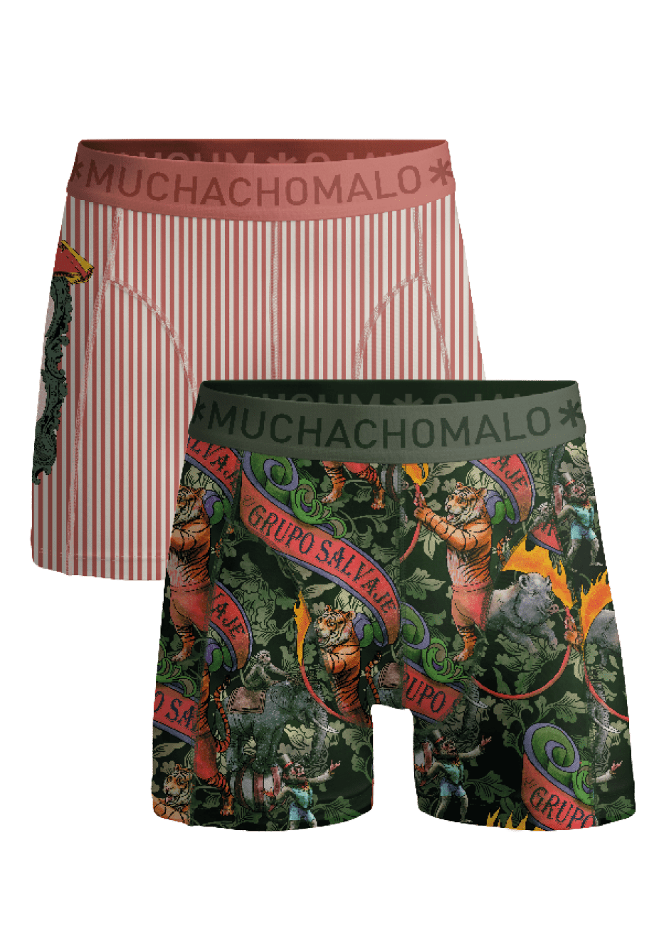 Jongens 2-pack Boxershorts Circus Animals