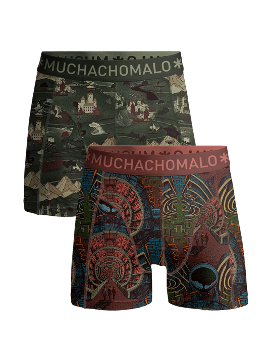 Jongens 2-pack Boxershorts Maze Life