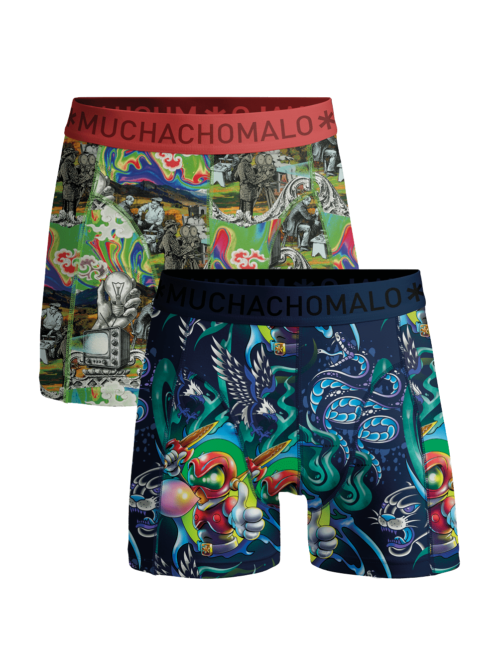 Jongens 2-pack Boxershorts New School
