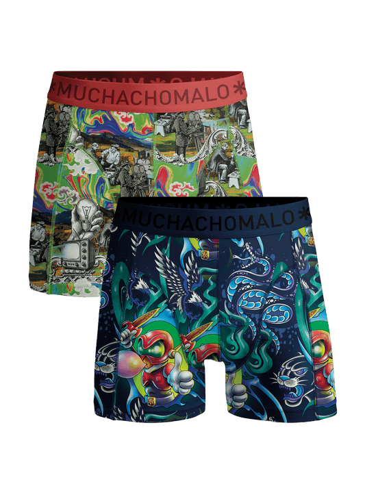 Jongens 2-pack Boxershorts New School