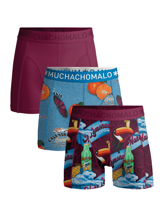 Jongens 3-pack Boxershorts Summer Fruit