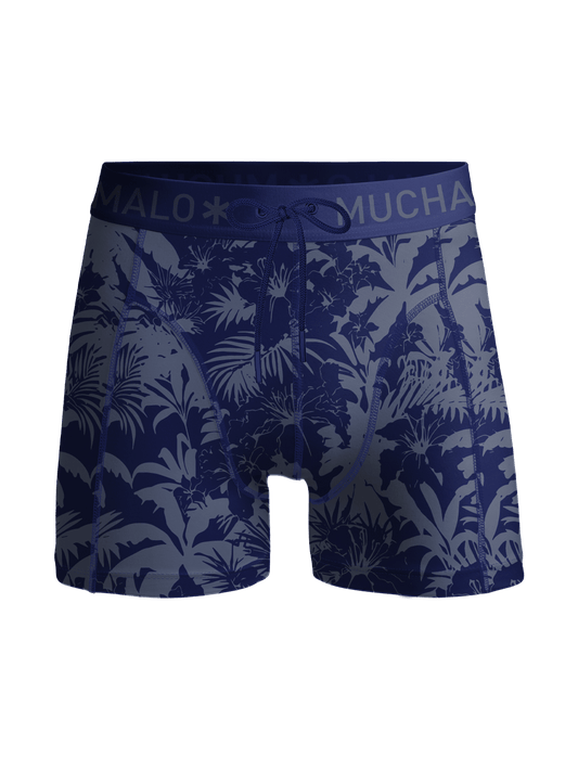 Jongens Strakke Zwembroek Print Blauw
