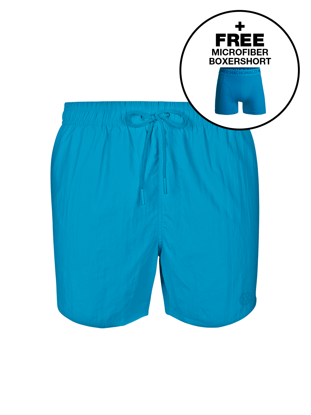 Jongens Zwembroek Blauw + Gratis Microfiber boxershort
